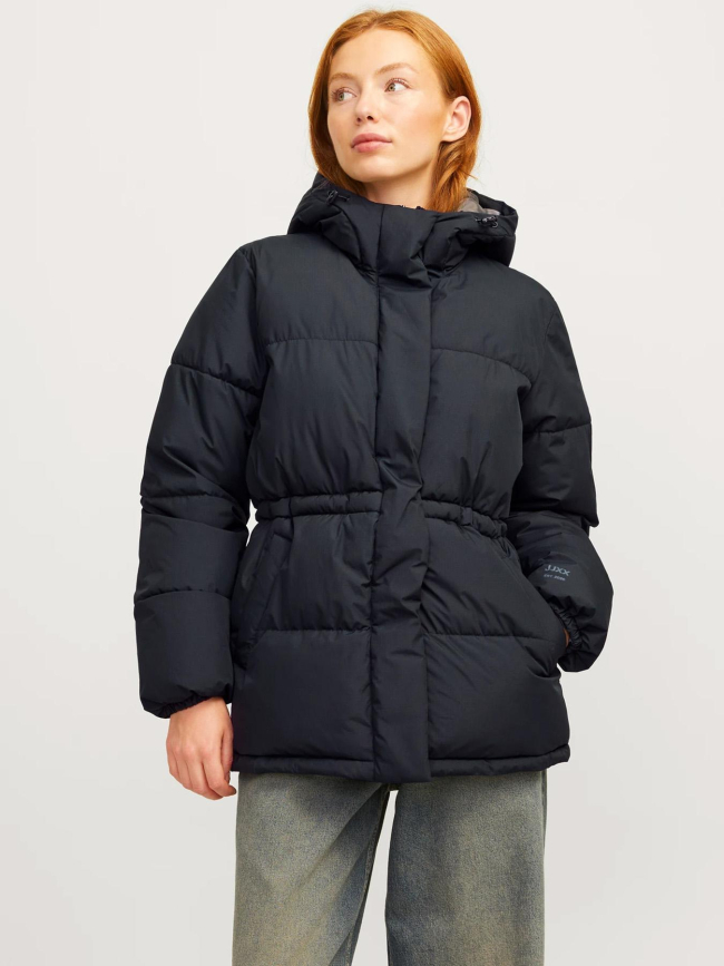 Doudoune à capuche world puffer noir femme - Jjxx