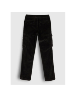 Pantalon cargo velours p-milton noir garçon - Teddy Smith