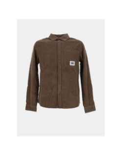 Chemise en velours c-velvet marron garçon - Teddy Smith