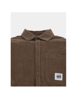 Chemise en velours c-velvet marron garçon - Teddy Smith