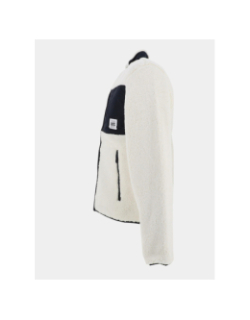 Gilet polaire sherpa blanc noir enfant - Teddy Smith