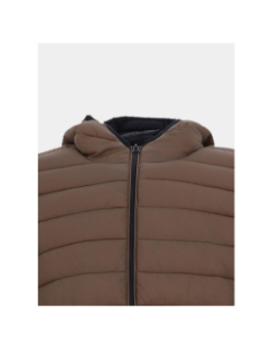 Doudoune à capuche blighter chatain marron garçon - Teddy Smith