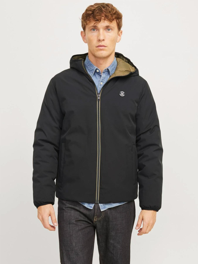 Doudoune réversible blubrook noir kaki homme - Jack & Jones