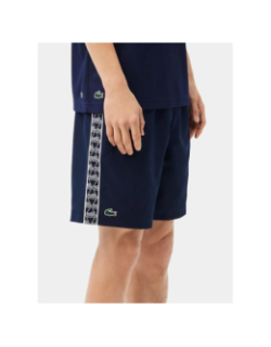 Short tennis taffetas diamenté bleu marine homme - Lacoste