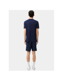 Short tennis taffetas diamenté bleu marine homme - Lacoste