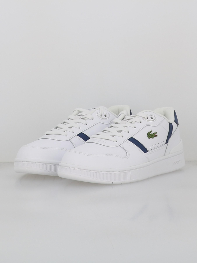 Baskets t-clip set blanc bleu marine homme - Lacoste