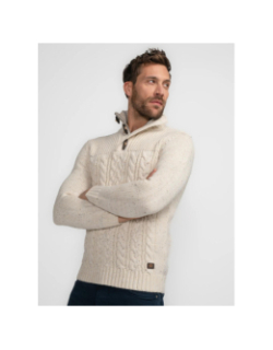 Pull en maille torsadée diomede blanc homme - Petrol Industries