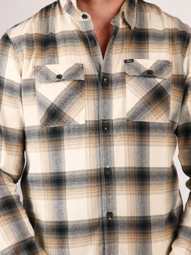 Chemise à carreaux beige homme - Petrol Industries