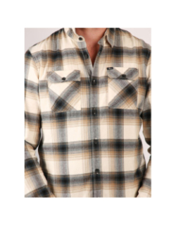 Chemise à carreaux beige homme - Petrol Industries