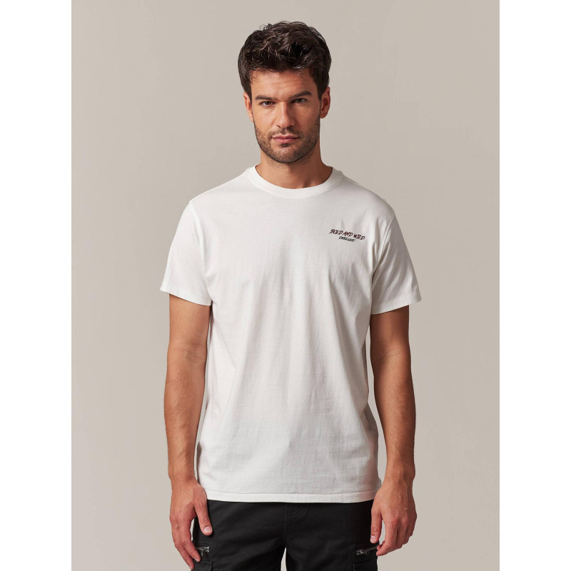 T-shirt bulldog blanc homme - Deeluxe