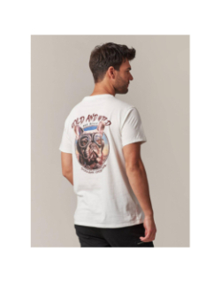 T-shirt bulldog blanc homme - Deeluxe