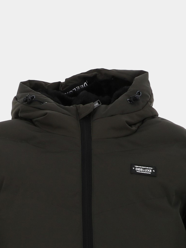 Doudoune chaude fourrée interest kaki homme - Deeluxe