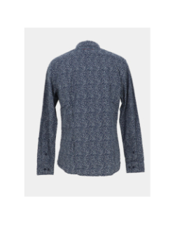 Chemise manches longues imprimés bleu homme - Teddy Smith