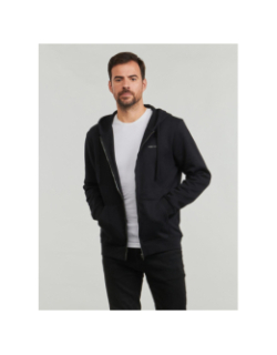 Sweat à capuche zippé ciglass little noir homme - Teddy Smith