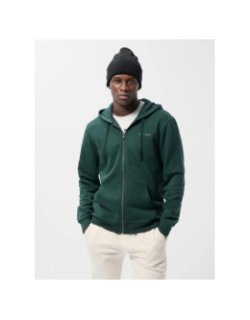 Sweat à capuche zippé ciglass little vert homme - Teddy Smith