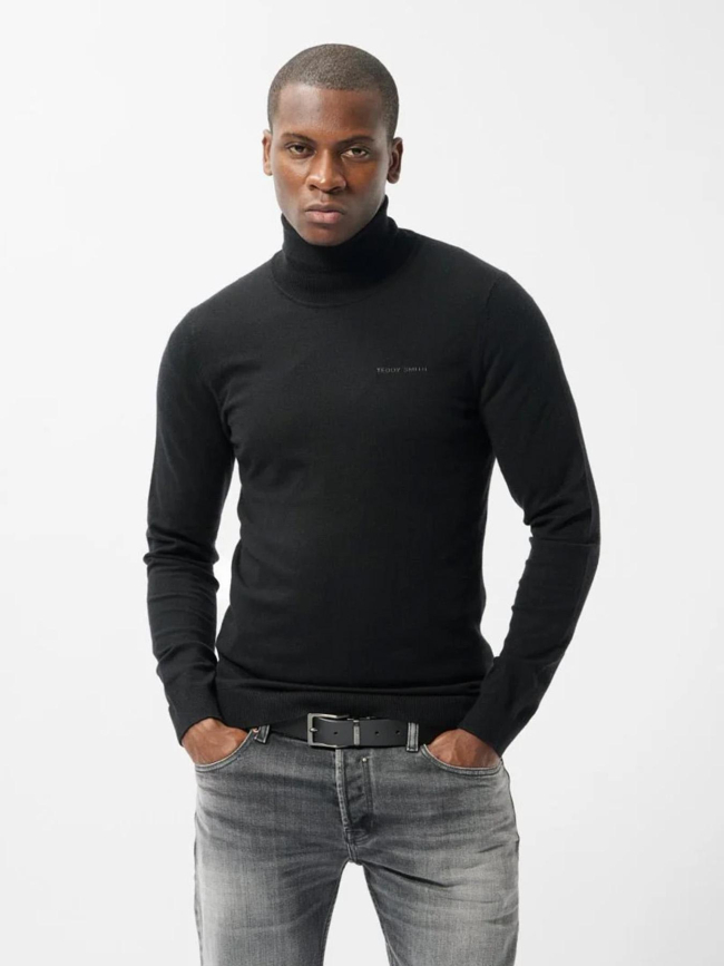 Pull col roulé marick noir homme - Teddy Smith