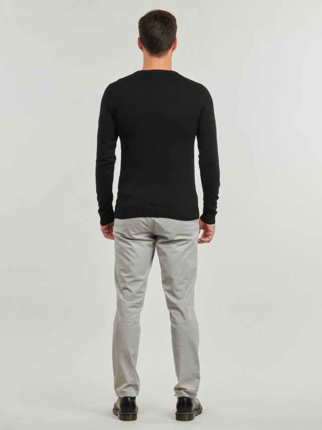 Pull col en v pulser-3 noir homme - Teddy Smith