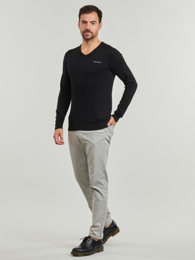 Pull col en v pulser-3 noir homme - Teddy Smith