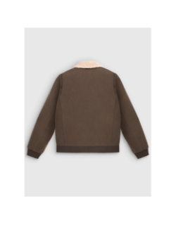 Blouson zippé avec col aviateur b-alexis kaki homme - Teddy Smith