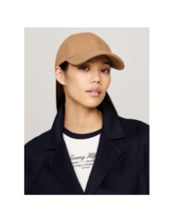Casquette en laine mélangé beige femme - Tommy Hilfiger
