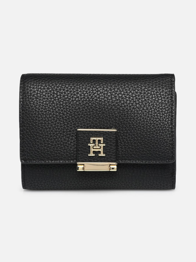 Portefeuille à trois volet noir femme - Tommy Hilfiger