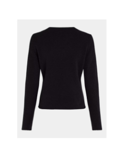Pull en laine uni noir homme - Tommy Hilfiger