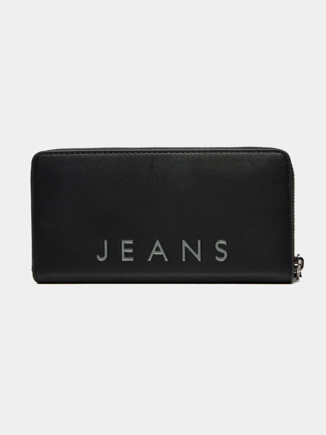 Portefeuille city zippé a logo noir femme - Tommy Jeans