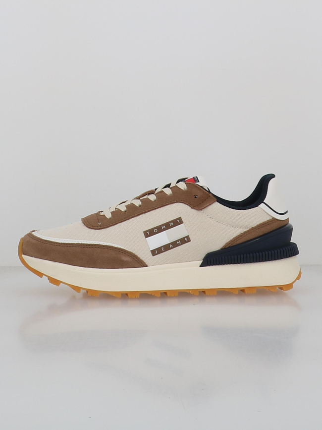 Baskets technical runner marron blanc homme - Tommy Jeans