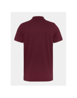 Polo manches courtes slim packet bordeaux homme - Tommy Jeans