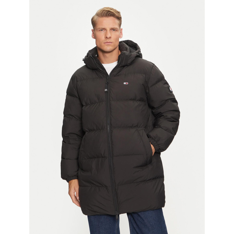 Doudoune longues duvet essential noir homme - Tommy Jeans