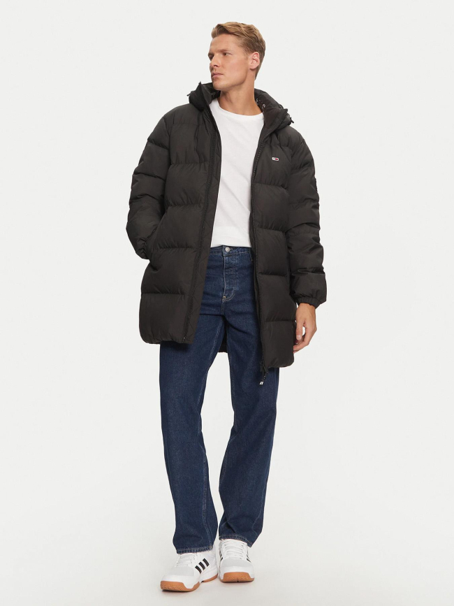 Doudoune longues duvet essential noir homme - Tommy Jeans