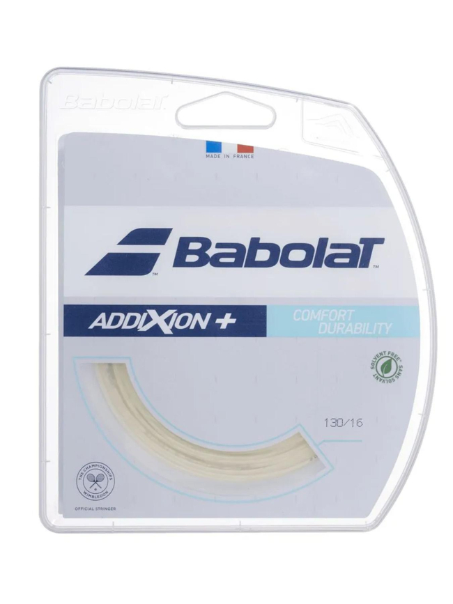 Cordage de tennis addixion + 12m blanc - Babolat