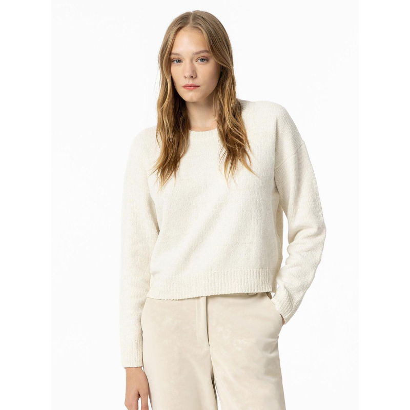 Pull pailleté demeter 2 blanc femme - Tiffosi