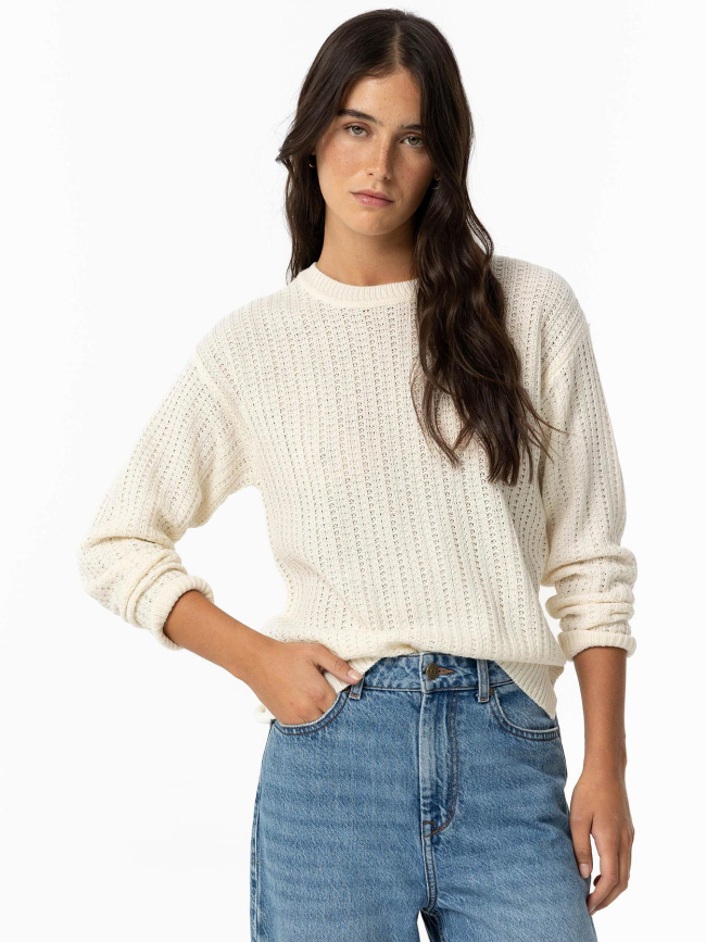 Pull tricot uncanny 9 blanc femme - Tiffosi