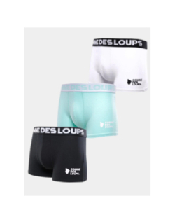 Pack de 3 boxers vert et noir homme - Comme Des Loups