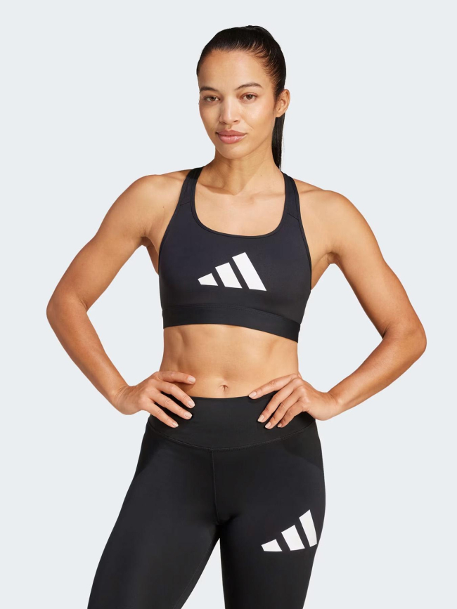 Brassière de sport performance powerreact noir femme - Adidas