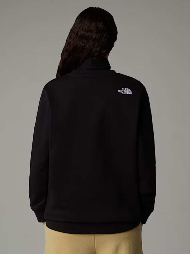 Sweat drew peak crew logo blanc noir femme - The North Face
