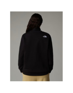 Sweat drew peak crew logo blanc noir femme - The North Face