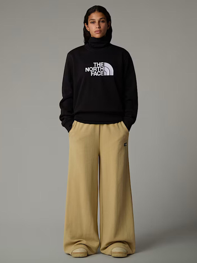 Sweat drew peak crew logo blanc noir femme - The North Face