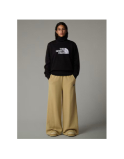 Sweat drew peak crew logo blanc noir femme - The North Face