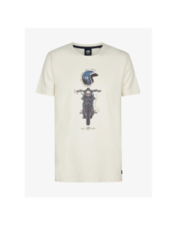 T-shirt à manches courtes riders blanc homme - Petrol Industries
