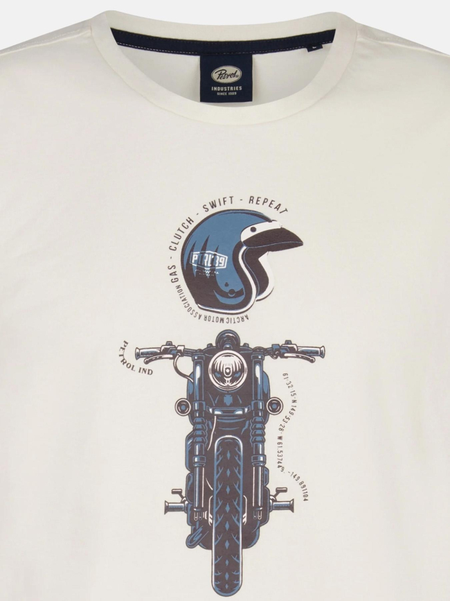 T-shirt à manches courtes riders blanc homme - Petrol Industries