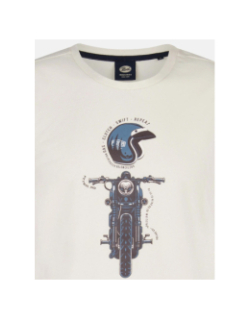 T-shirt à manches courtes riders blanc homme - Petrol Industries