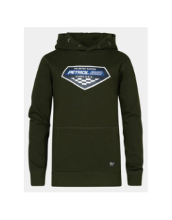 Sweat à capuche racing kaki homme - Petrol Industries