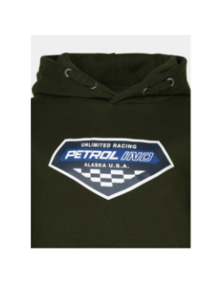 Sweat à capuche racing kaki homme - Petrol Industries