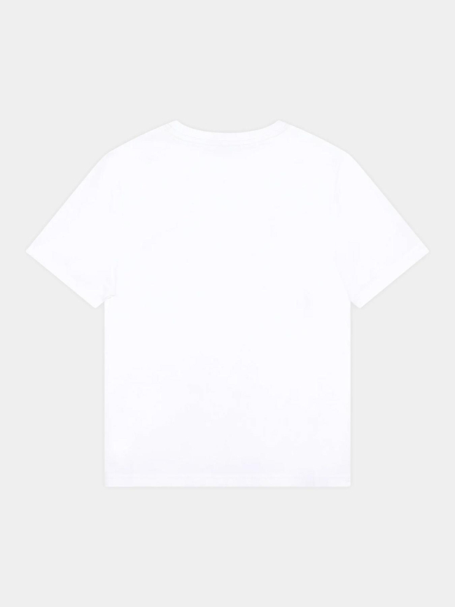 T-shirt à manches courtes logo blanc ado - Boss