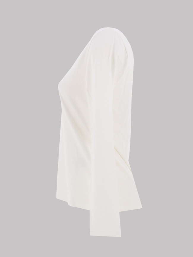 T-shirt à manches longues t-mania écru femme - Teddy Smith