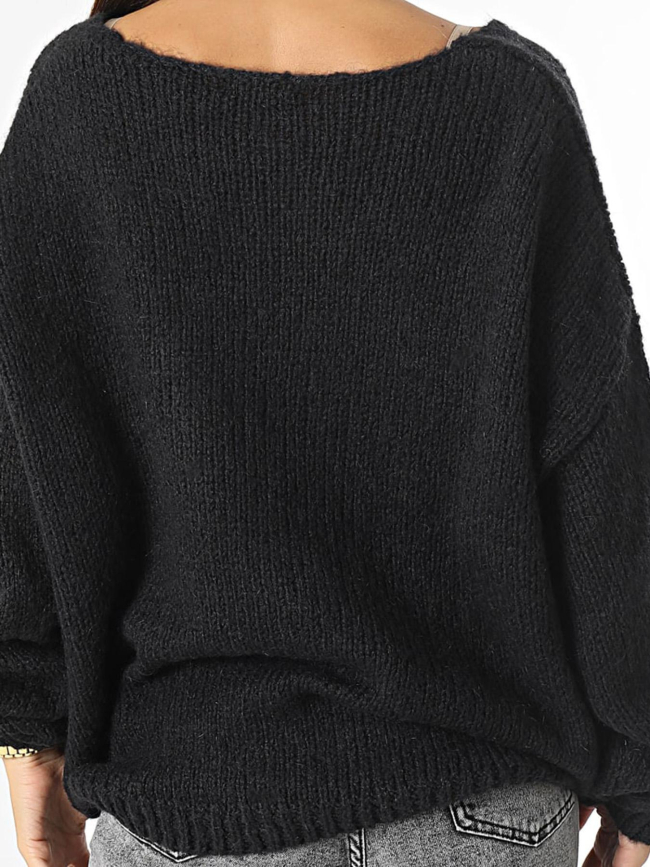 Pull col v molly noir femme - Teddy Smith