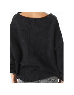 Pull col v molly noir femme - Teddy Smith