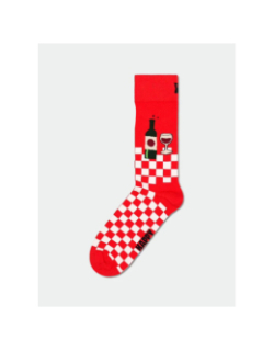 Chaussettes wine and dine rouge - Happy Socks